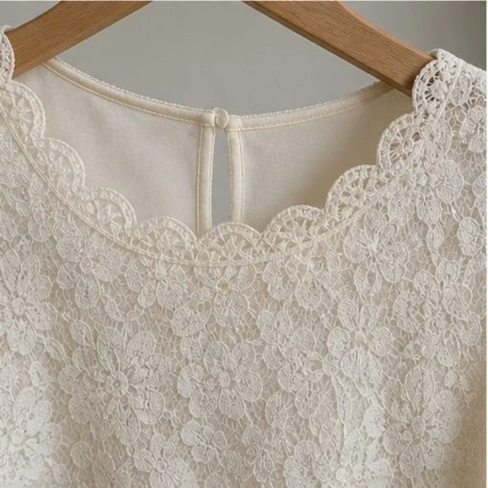 White Smocked Top